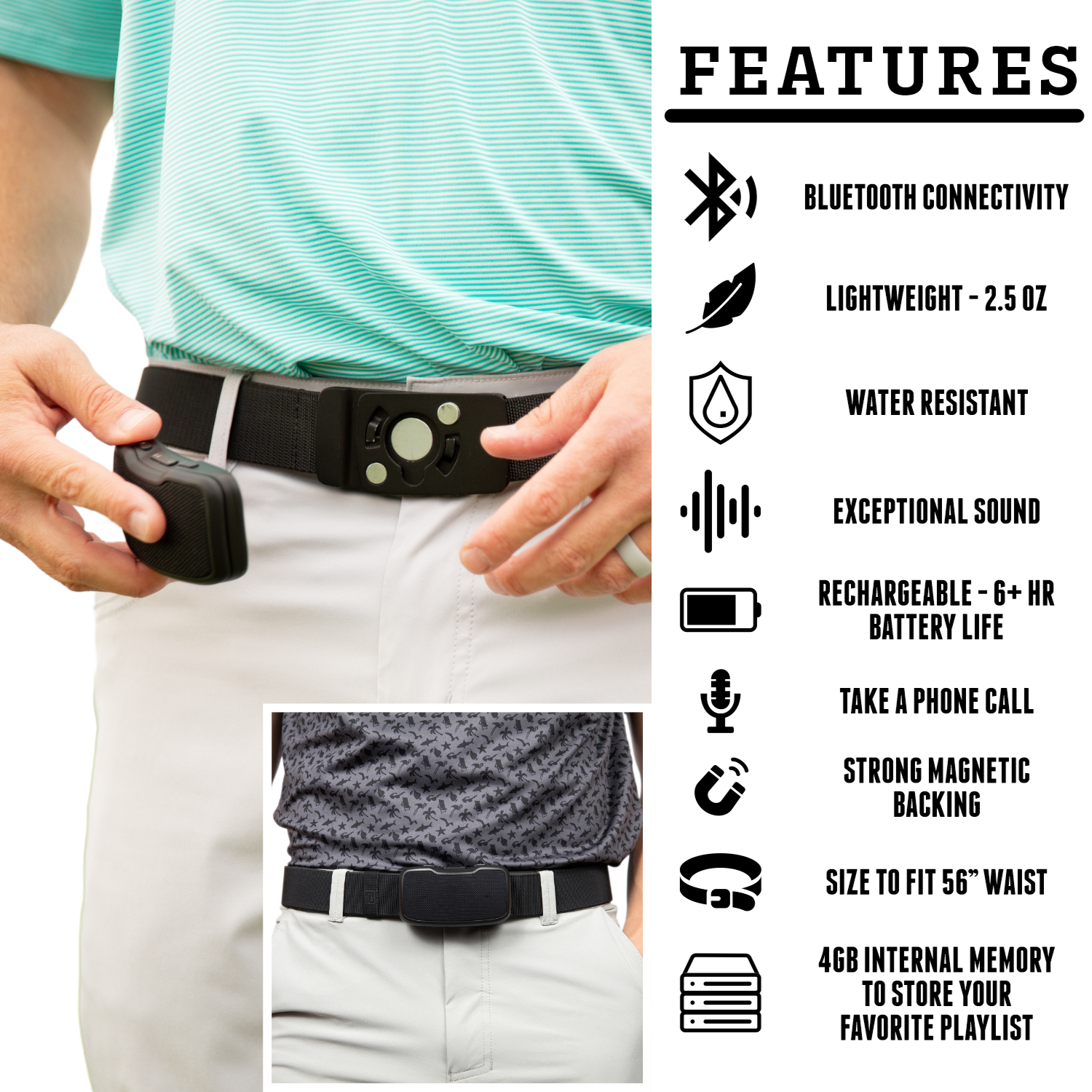 35% OFF - Bumpin' Belts - Bluetooth Belt Buckle Speaker